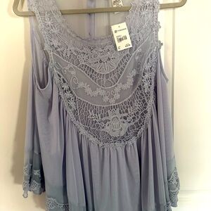 Brand new tank with tags from Verona - light bluish purple